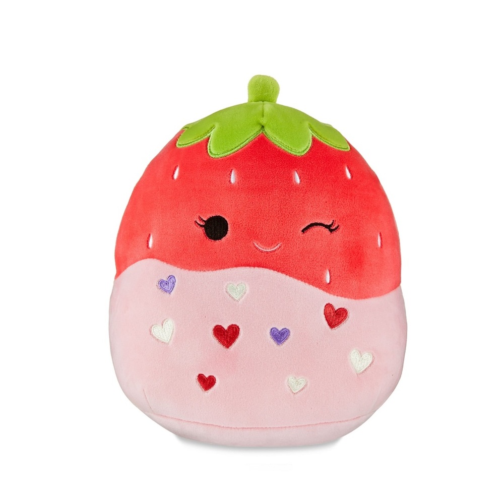 Scarlet the White Chocolate Covered Strawberry  Valentine Squishmallow NWT 8”